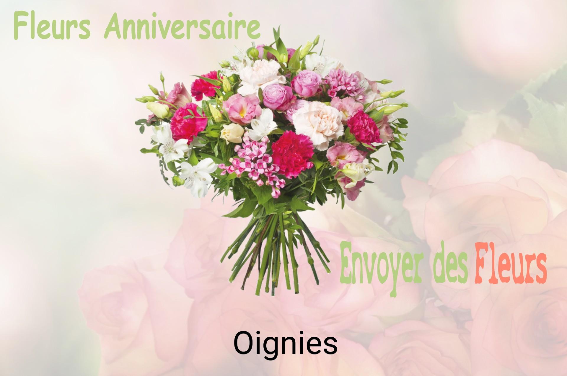 Bouquet de fleurs d’anniversaire livré à Oignies